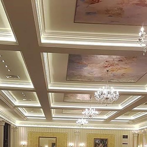 Интериорен Дизайн на Таван и Колони от Стиропор